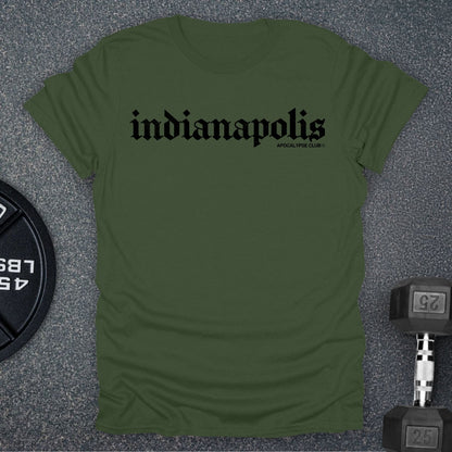 Apocalypse Club Indianapolis Military Green gym t-shirt