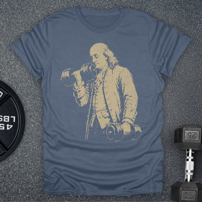 Apocalypse Club Jefferson Iron Heather Indigo gym t-shirt