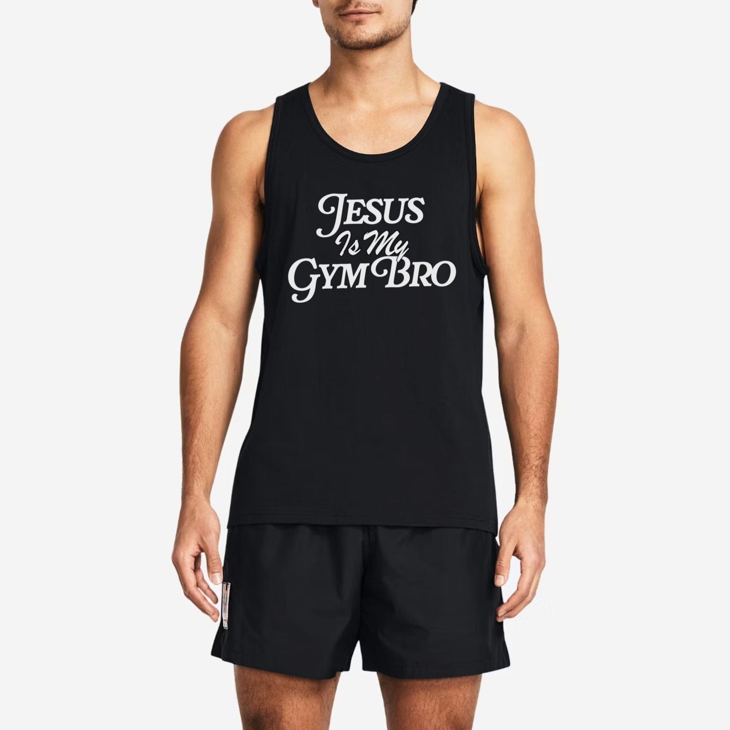 Jesus Is My Gym Bro Muscle Tank - Apocalypse Club