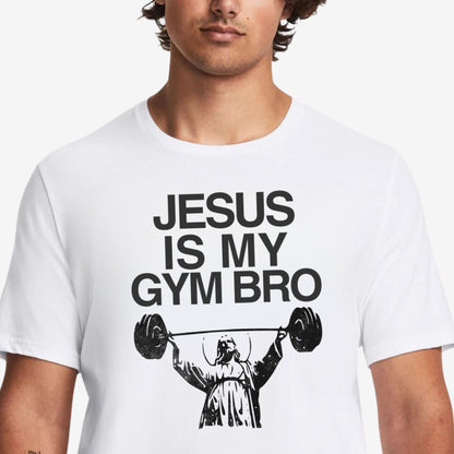 Jesus Is My Gym Bro T-Shirt White - Apocalypse Club