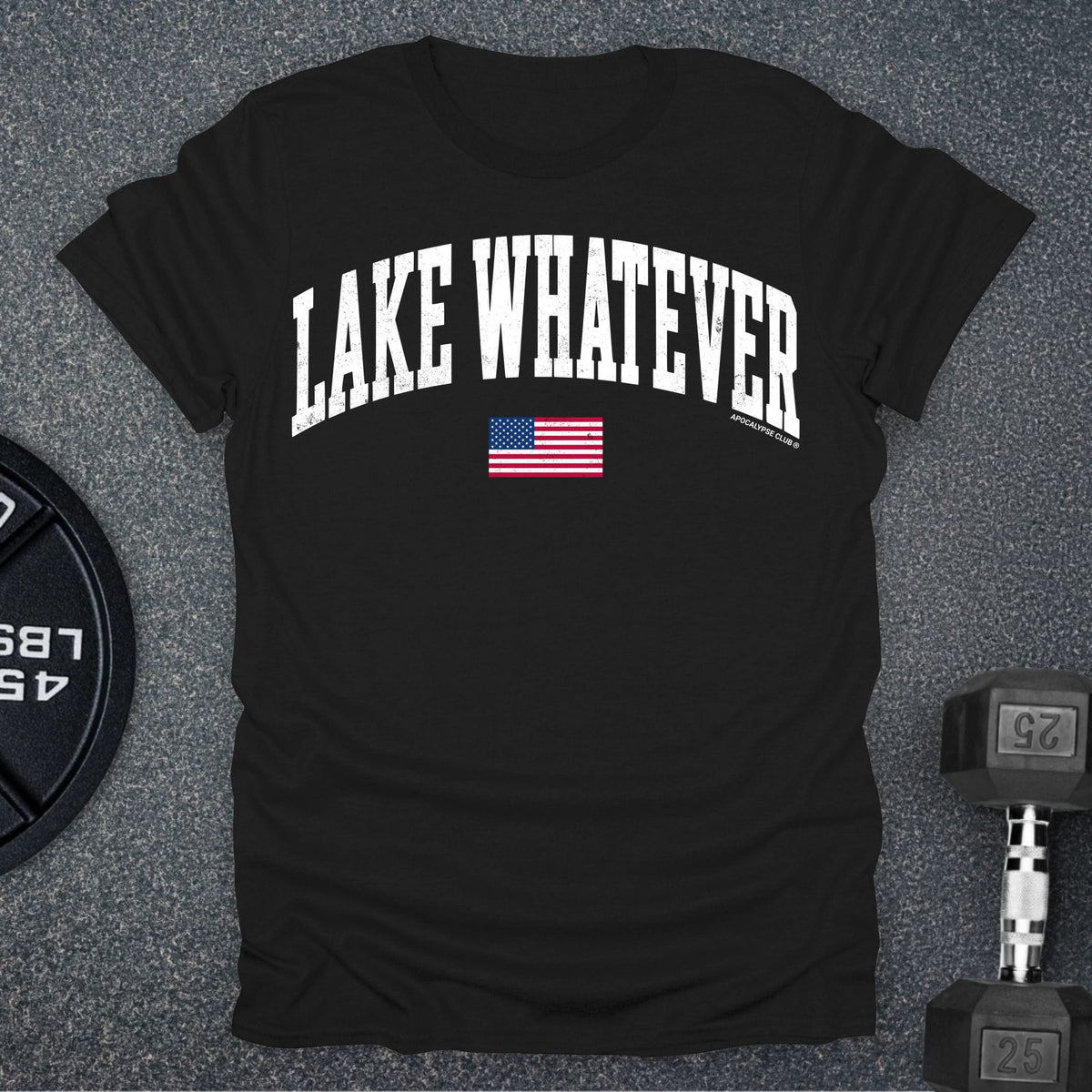 Apocalypse Club Lake Whatever Black gym t-shirt