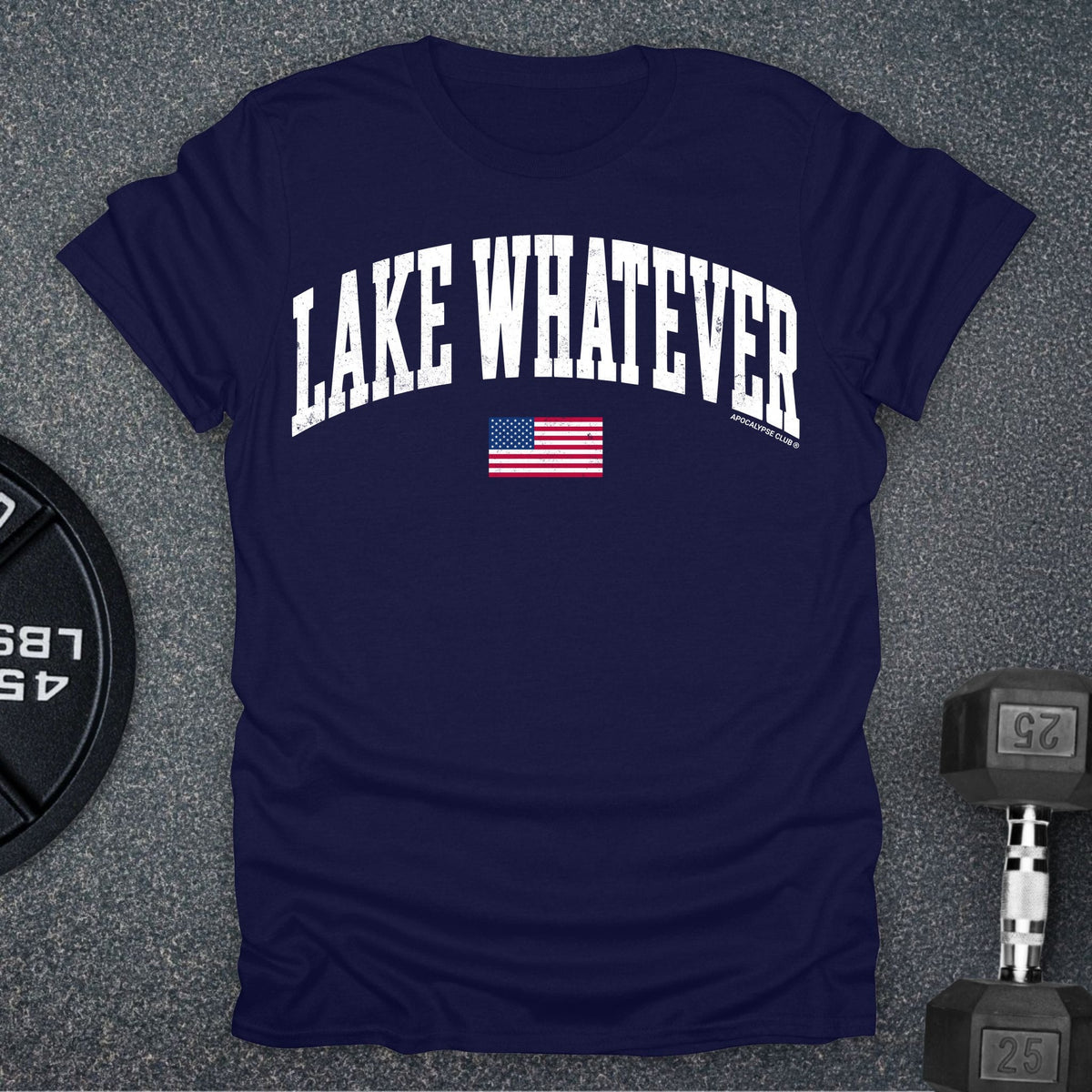 Apocalypse Club Lake Whatever Navy gym t-shirt