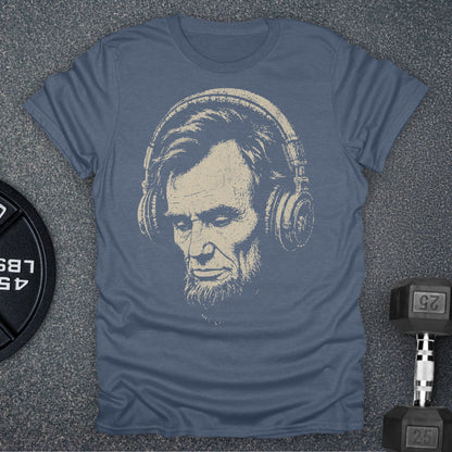 Apocalypse Club Locked In Abe Heather Indigo gym t-shirt