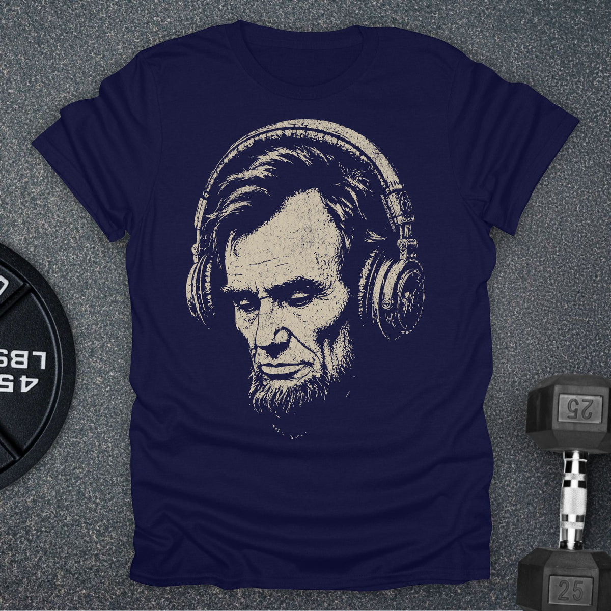 Apocalypse Club Locked In Abe Navy gym t-shirt