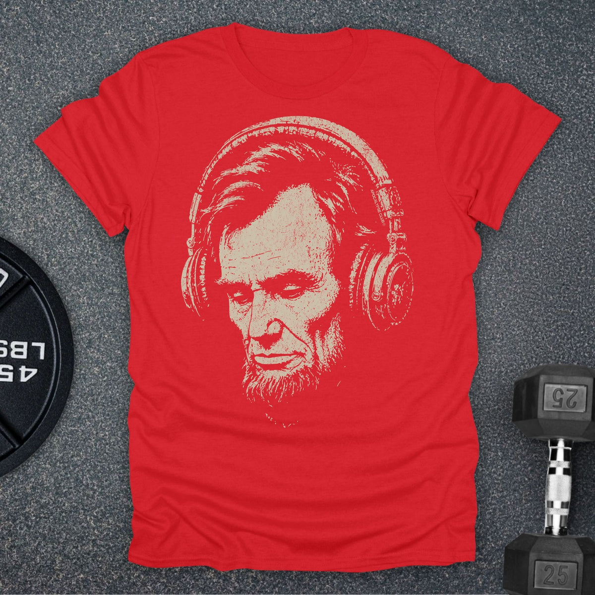 Apocalypse Club Locked In Abe Red gym t-shirt