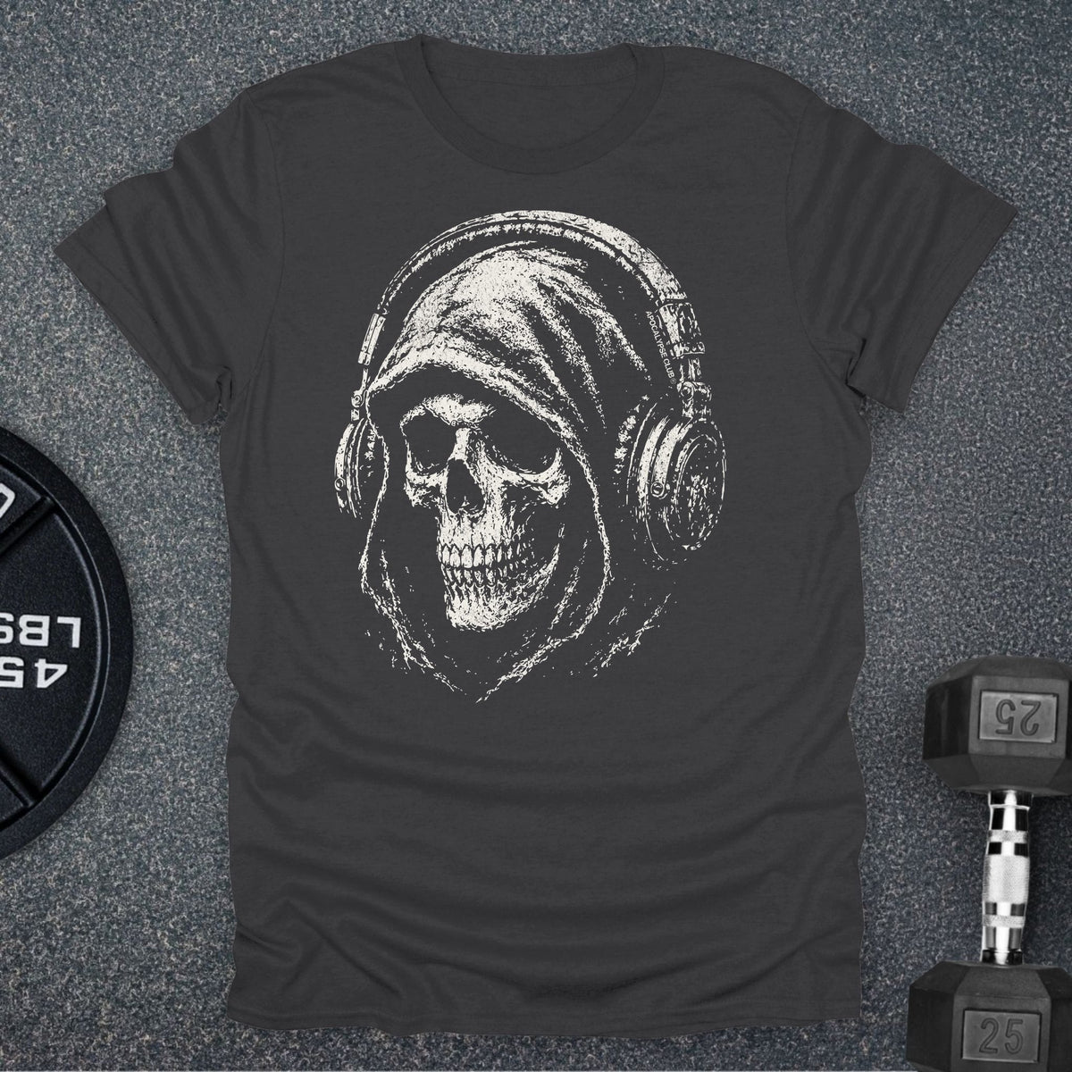 Apocalypse Club Locked In Reaper Charcoal gym t-shirt