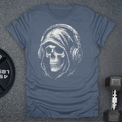 Apocalypse Club Locked In Reaper Heather Indigo gym t-shirt