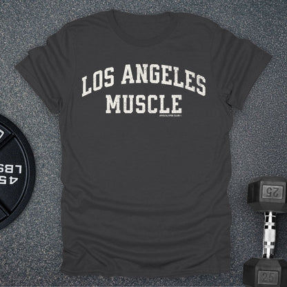 Apocalypse Club Los Angeles Muscle Charcoal gym t-shirt