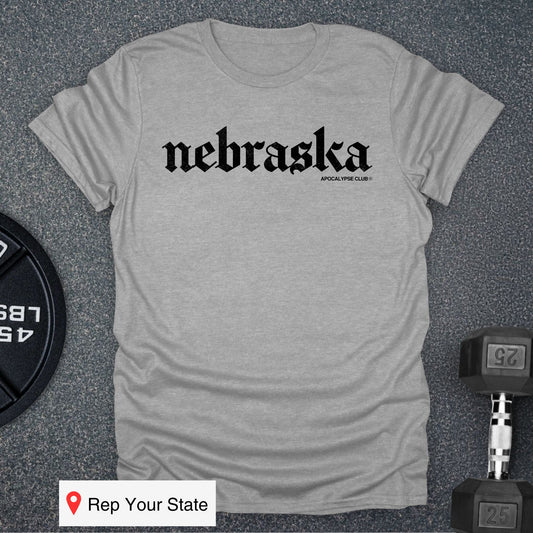 Apocalypse Club Nebraska Sport Grey gym t-shirt