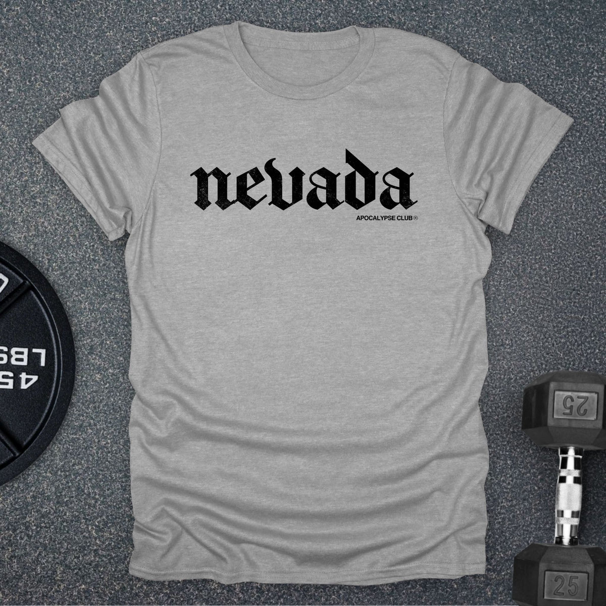 Apocalypse Club Nevada Sport Grey gym t-shirt