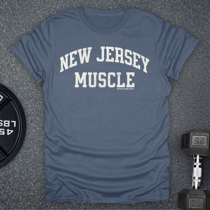 Apocalypse Club New Jersey Muscle Heather Indigo gym t-shirt