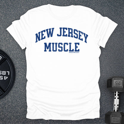 Apocalypse Club New Jersey Muscle White gym t-shirt