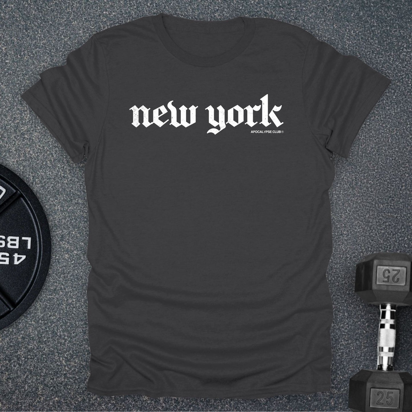 Apocalypse Club New York DNA Charcoal gym t-shirt