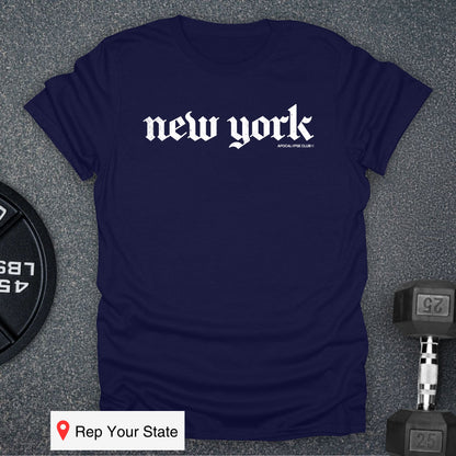 Apocalypse Club New York DNA Navy gym t-shirt
