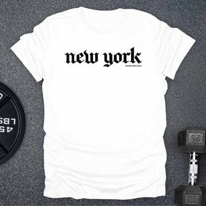 Apocalypse Club New York DNA White gym t-shirt