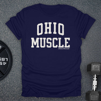 Apocalypse Club Ohio Muscle Navy gym t-shirt