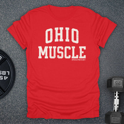 Apocalypse Club Ohio Muscle Red gym t-shirt