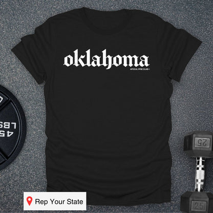 Apocalypse Club Oklahoma Black gym t-shirt