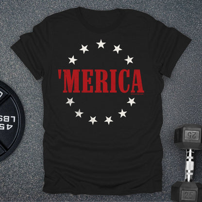 Apocalypse Club Old Glory Black gym t-shirt