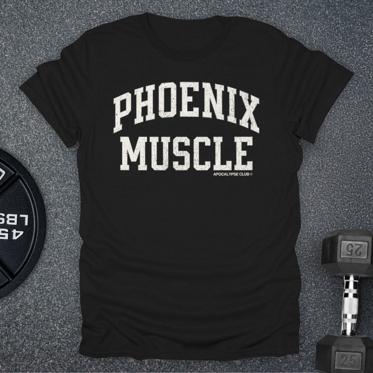 Apocalypse Club Phoenix Muscle Black gym t-shirt