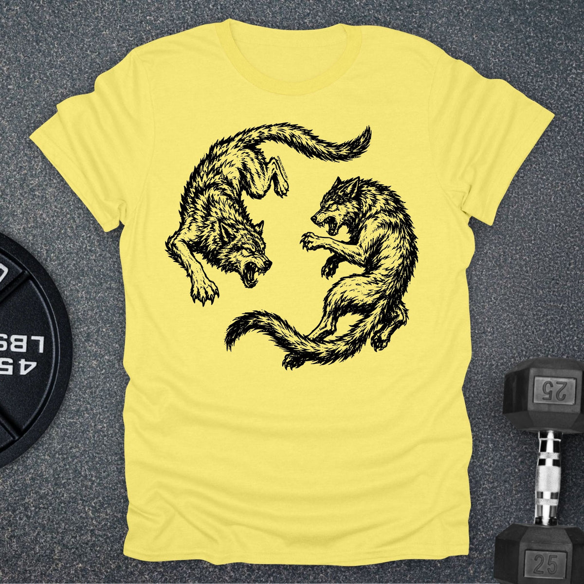 Apocalypse Club Protect The Pack Cornsilk gym t-shirt