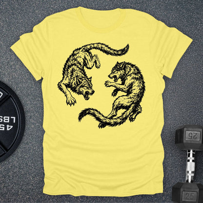 Apocalypse Club Protect The Pack Cornsilk gym t-shirt