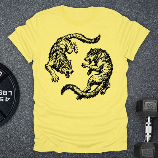 Apocalypse Club Protect The Pack Cornsilk gym t-shirt