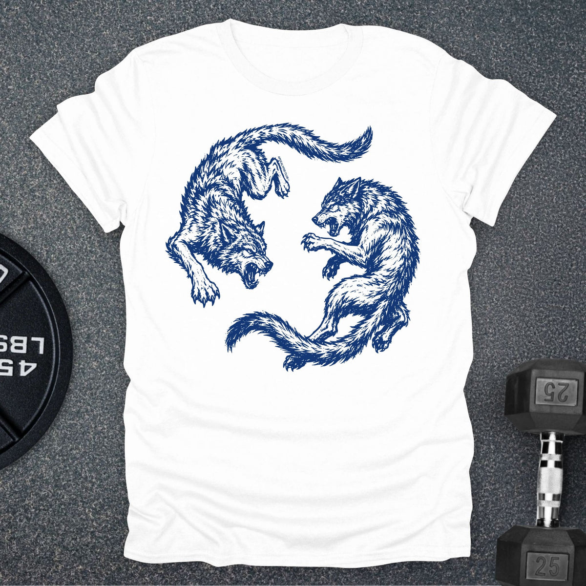 Apocalypse Club Protect The Pack White gym t-shirt