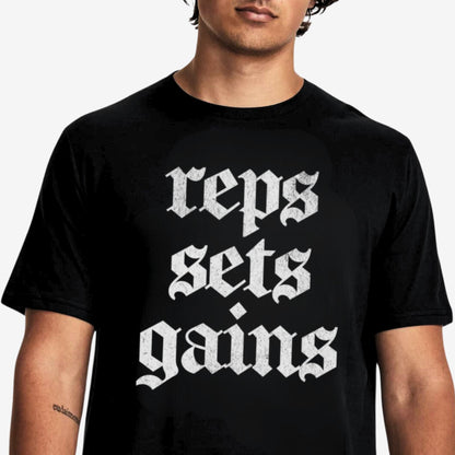 Reps Sets Gains T-Shirt - Apocalypse Club