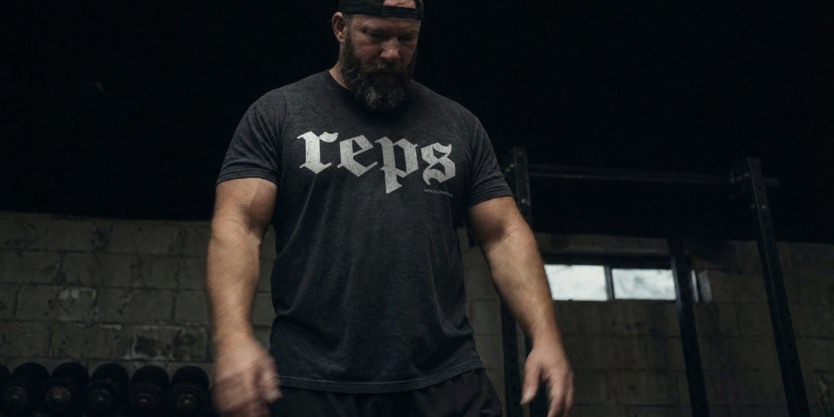 Apocalypse Club Reps Charcoal gym t-shirt