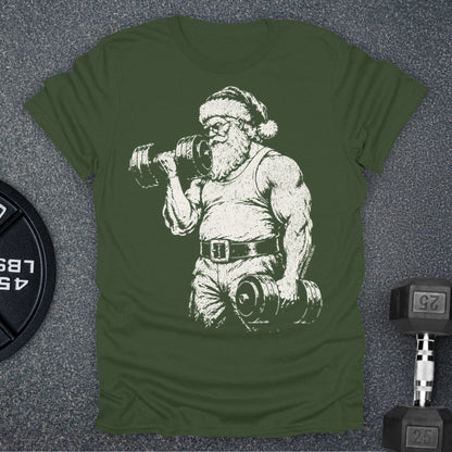 Apocalypse Club Santa Iron Military Green gym t-shirt