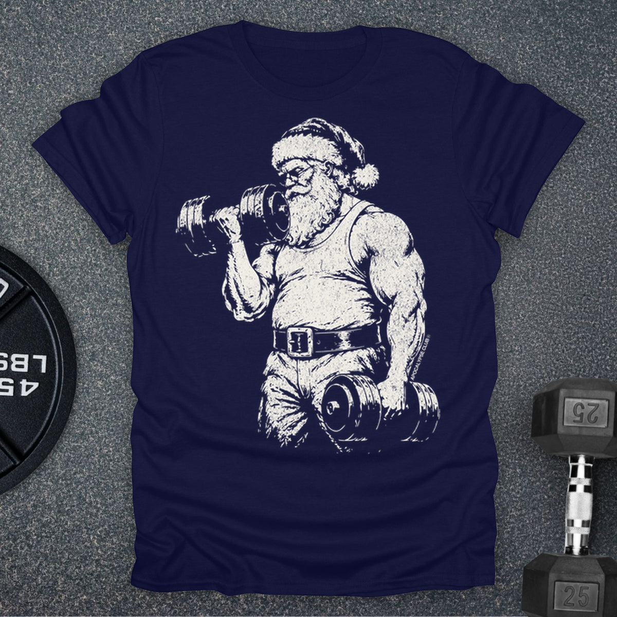 Apocalypse Club Santa Iron Navy gym t-shirt