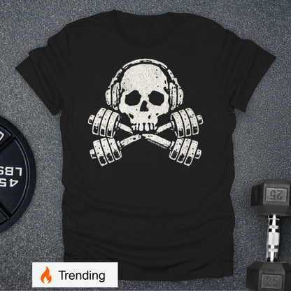 Apocalypse Club Skull And Crossbars Black gym t-shirt