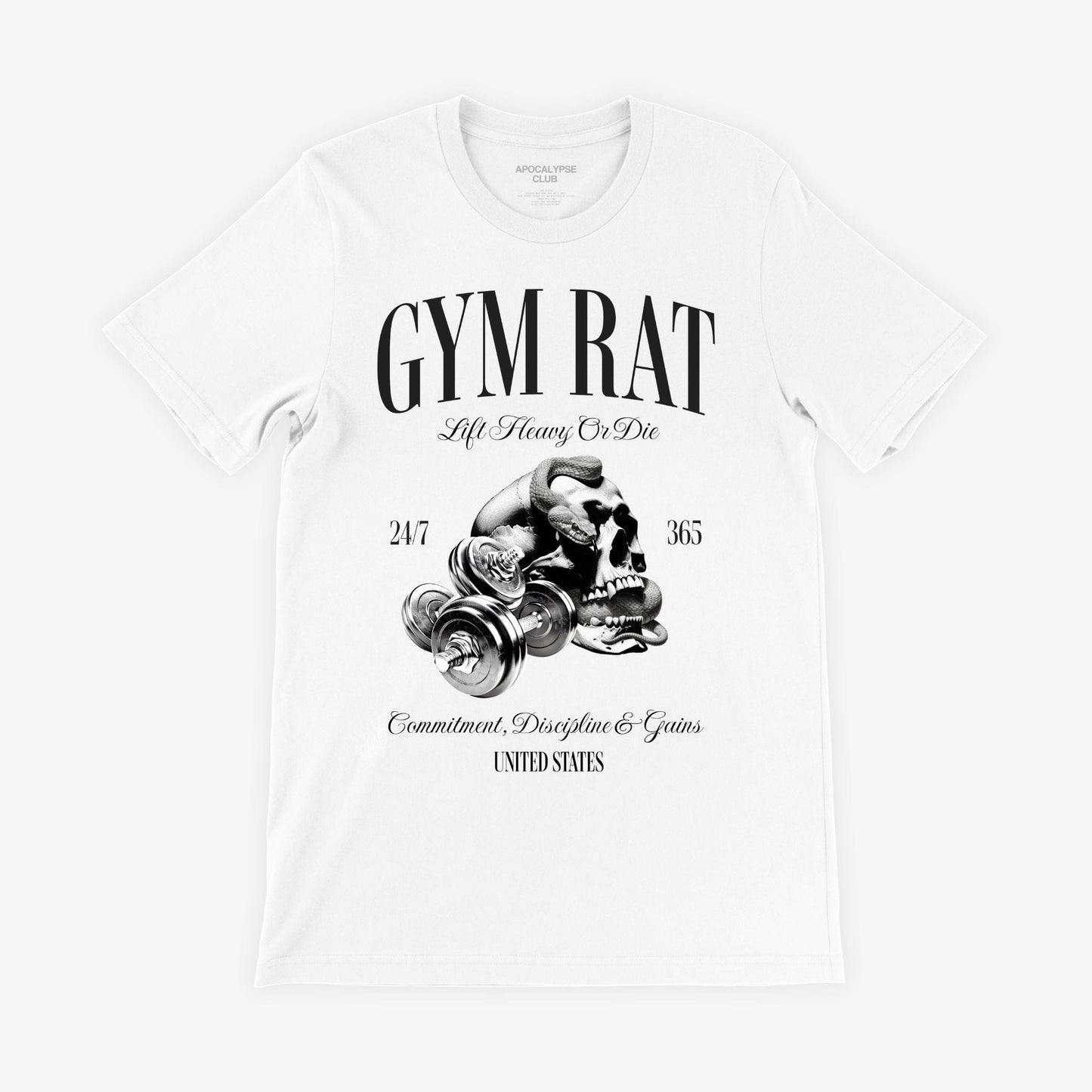 Skull Gym Rat T-Shirt - Apocalypse Club