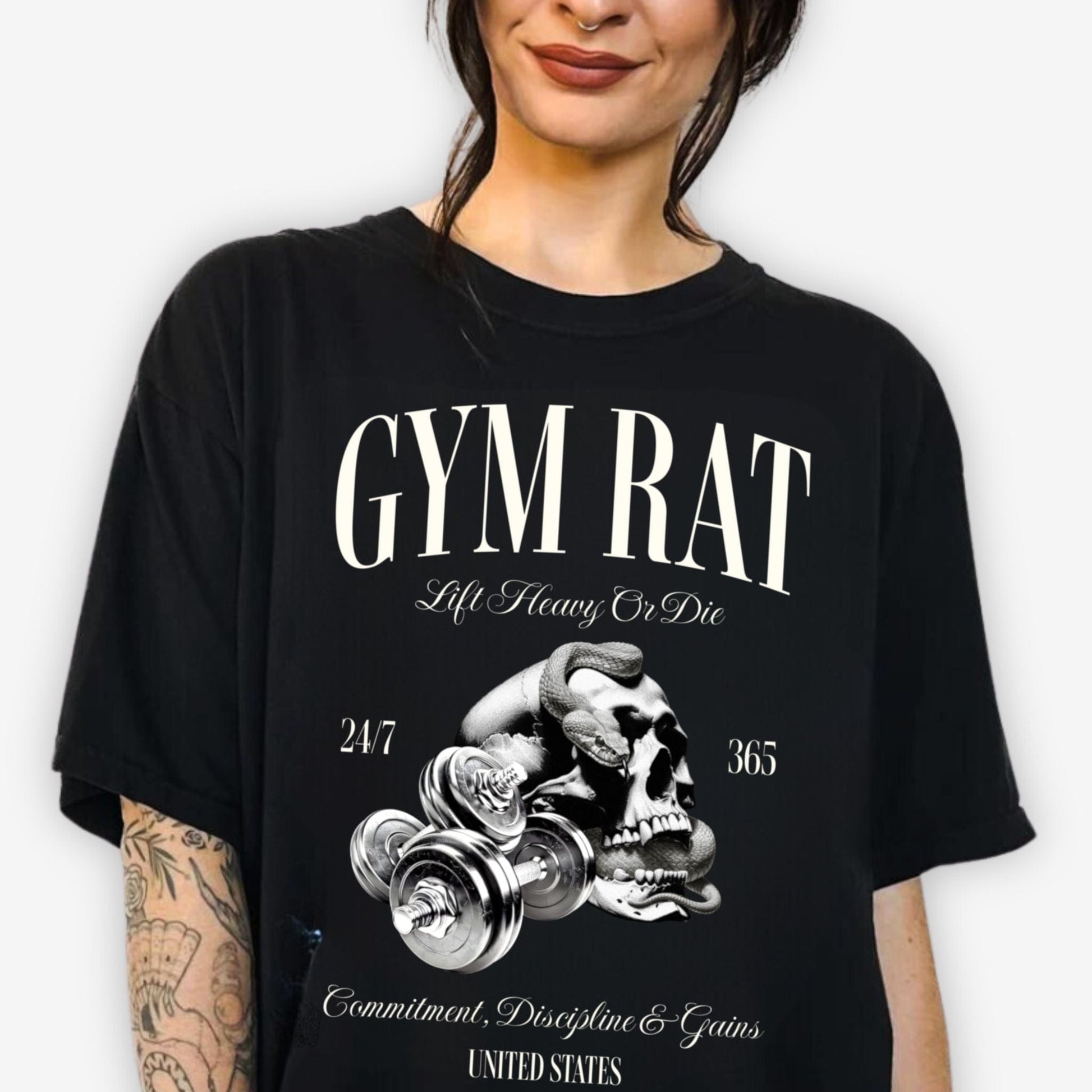 Skull Gym Rat T-Shirt - Apocalypse Club