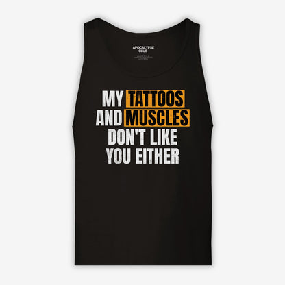 Tattoos And Muscles Muscle Tank - Apocalypse Club