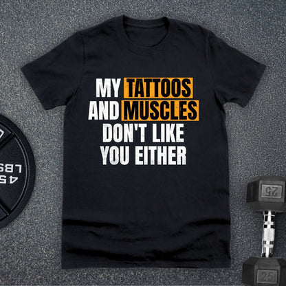 Tattoos And Muscles T-Shirt - Apocalypse Club