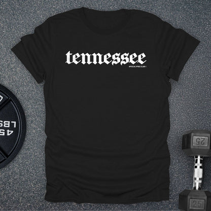 Apocalypse Club Tennessee DNA Black gym t-shirt