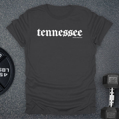 Apocalypse Club Tennessee DNA Charcoal gym t-shirt