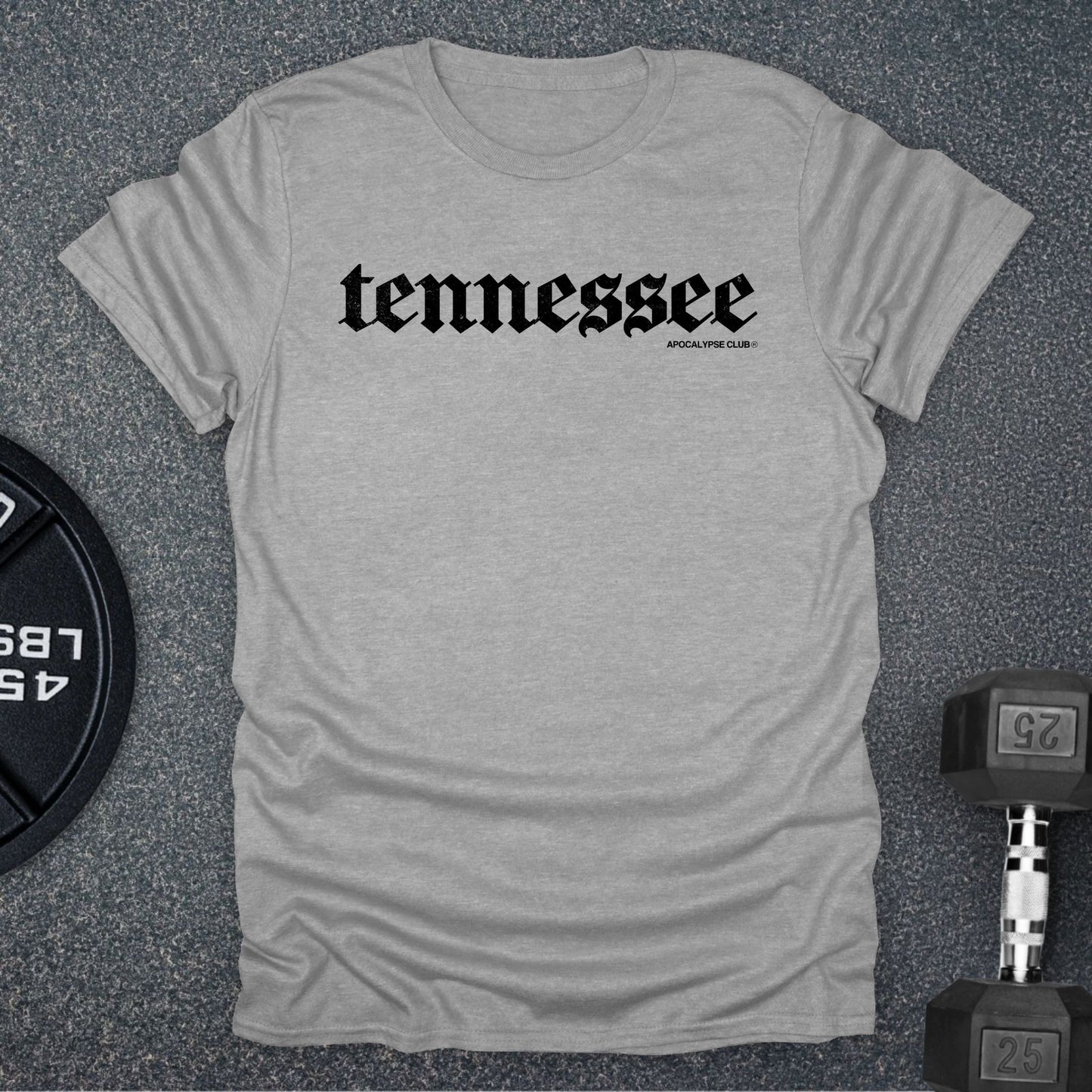 Apocalypse Club Tennessee DNA Sport Grey gym t-shirt
