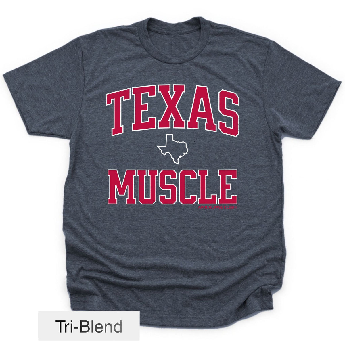 Apocalypse Club Texas Muscle Vintage Navy gym t-shirt