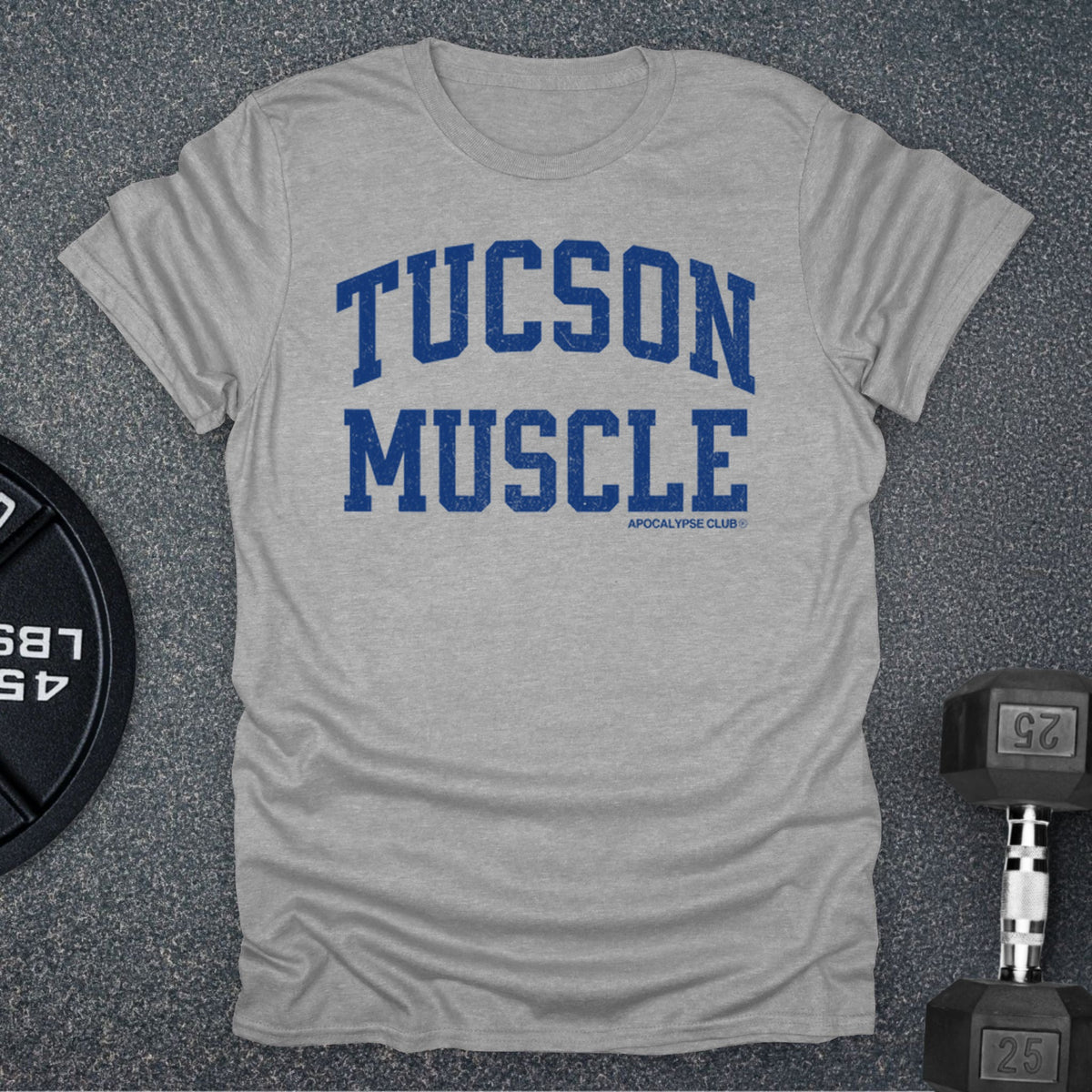 Apocalypse Club Tucson Muscle Sport Grey gym t-shirt