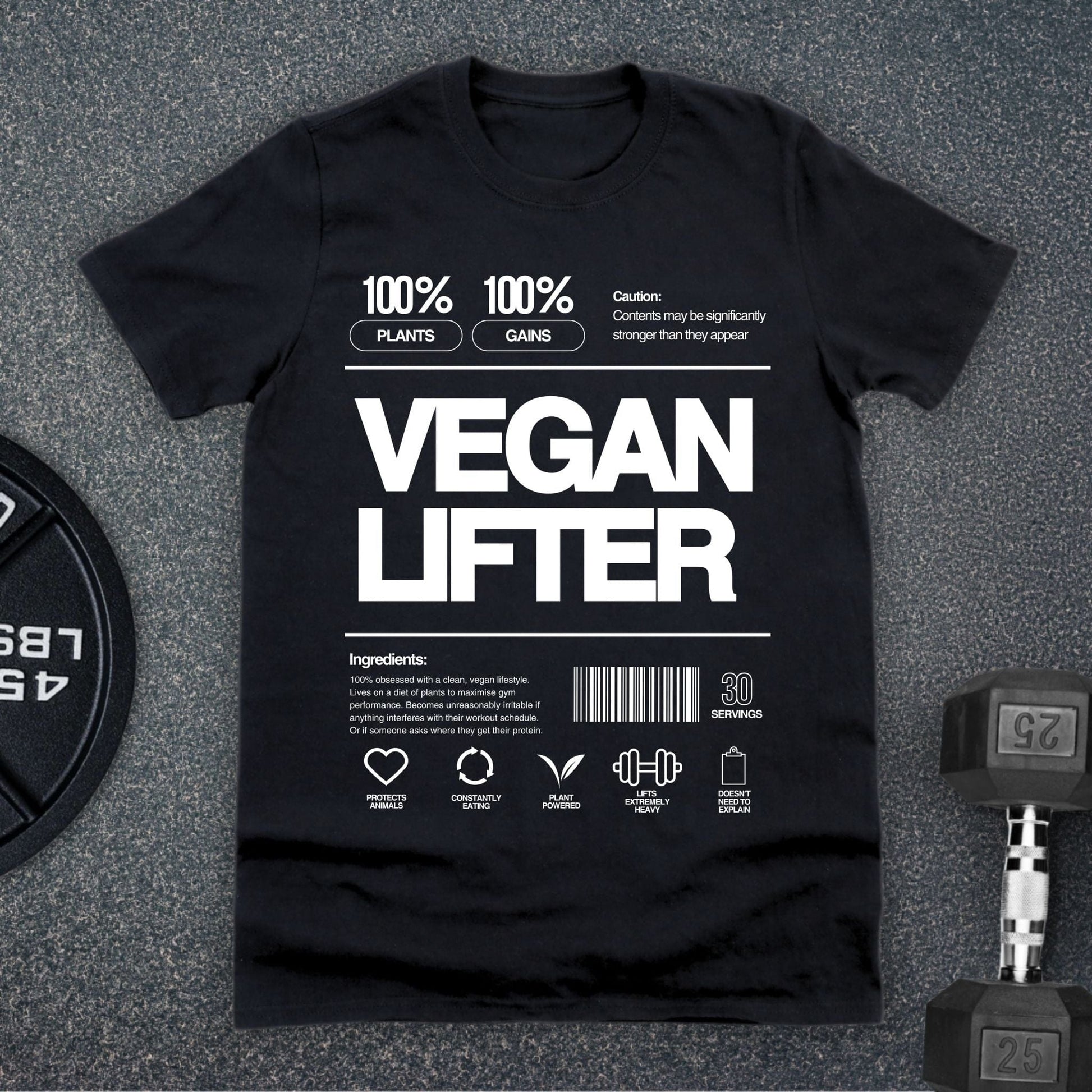 Vegan Lifter T-Shirt - Apocalypse Club