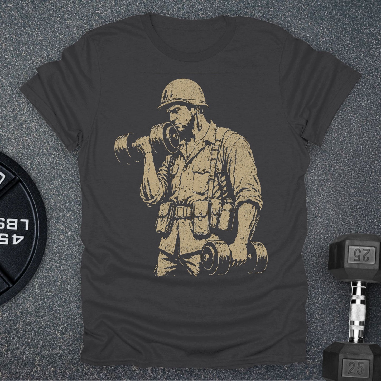 Apocalypse Club Vietnam Iron Charcoal gym t-shirt