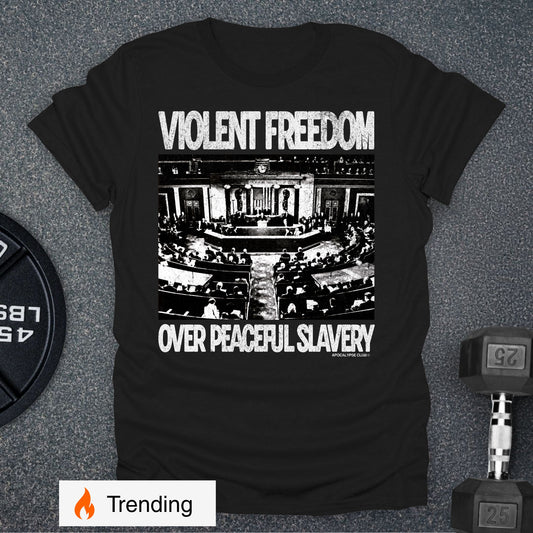 Apocalypse Club Violent Freedom Black gym t-shirt