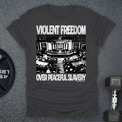 Apocalypse Club Violent Freedom Charcoal gym t-shirt