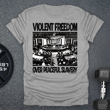 Apocalypse Club Violent Freedom Sport Grey gym t-shirt