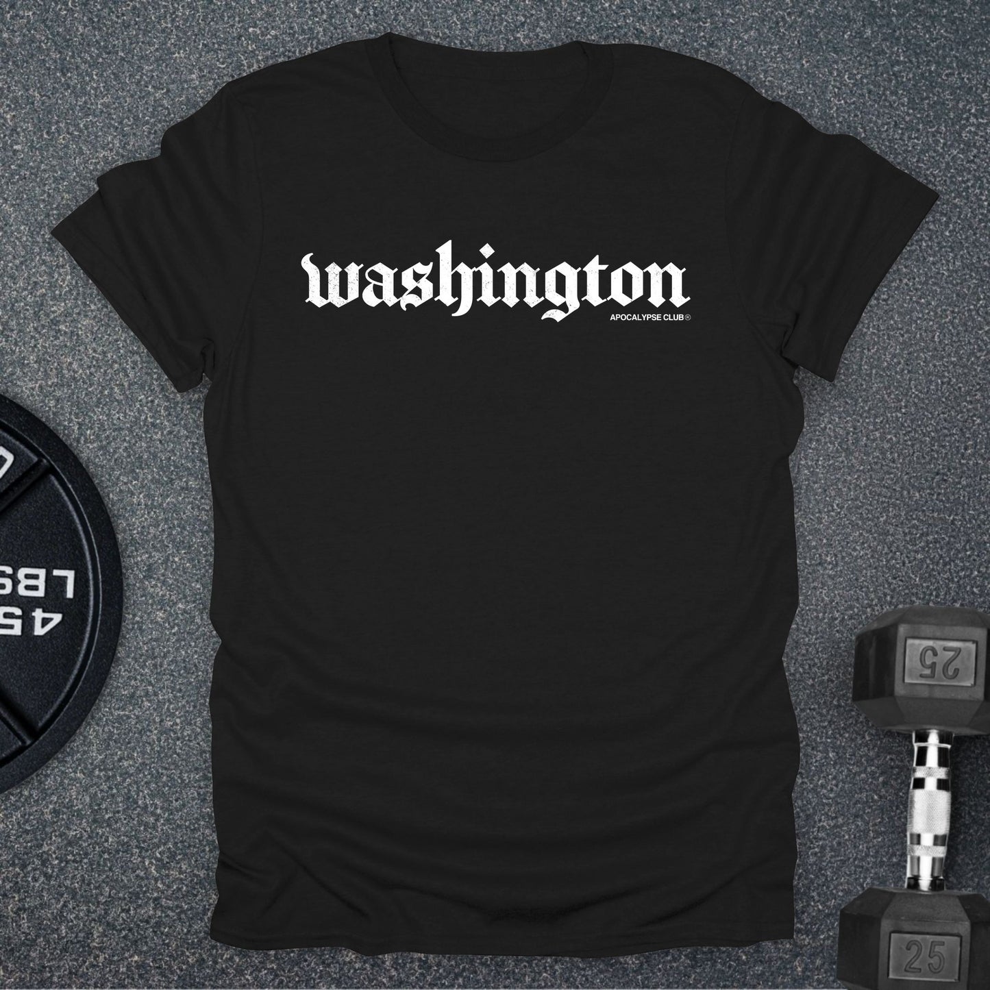 Apocalypse Club Washington DNA Black gym t-shirt