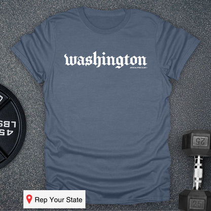 Apocalypse Club Washington DNA Heather Indigo gym t-shirt