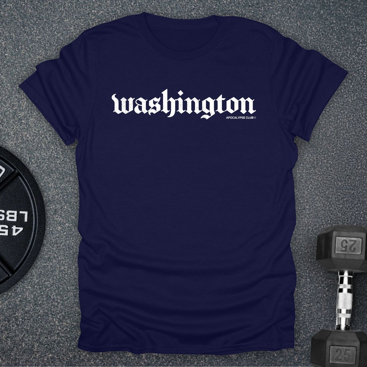 Apocalypse Club Washington DNA Navy gym t-shirt